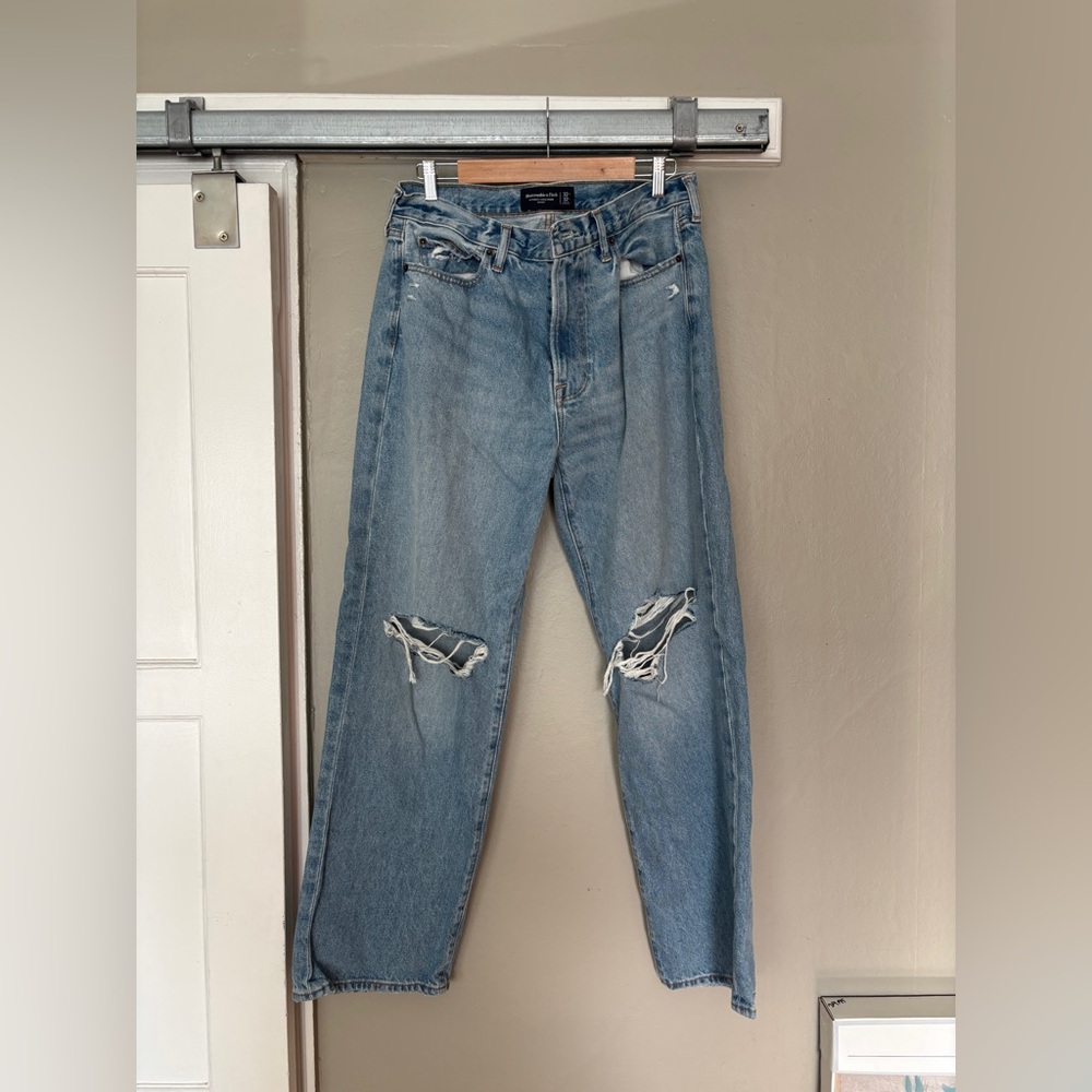 Abercrombie Distressed Rigid Baggy Jeans